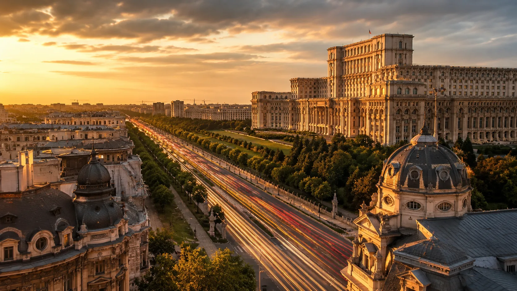 Bucharest travel atmosphere