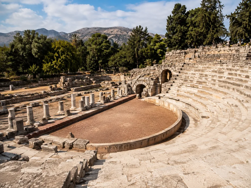 Ancient theatre atmosphere inspired by the Roman Odeon of Kos